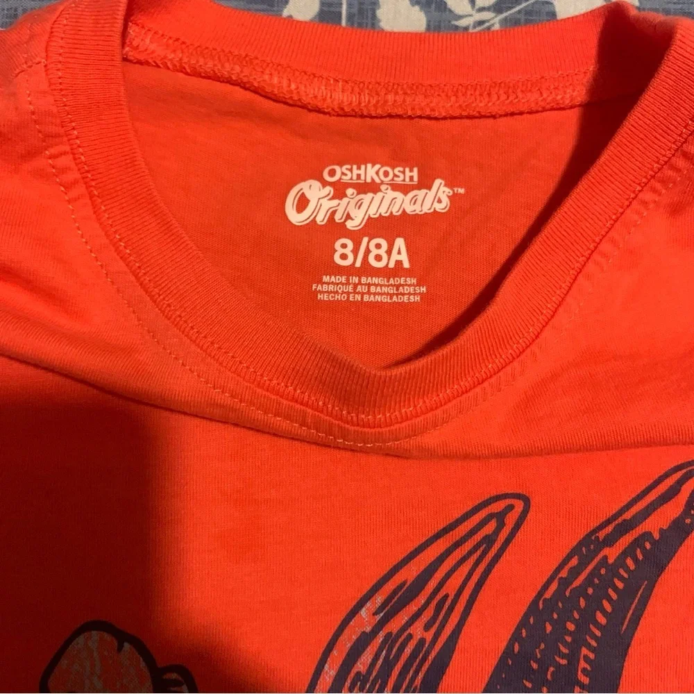 Oshkosh orange tee 8/8A